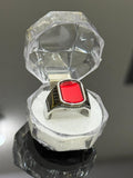 Yaqoot (Red Agate) Stone Ring – Strength & Elegance | Aura Official