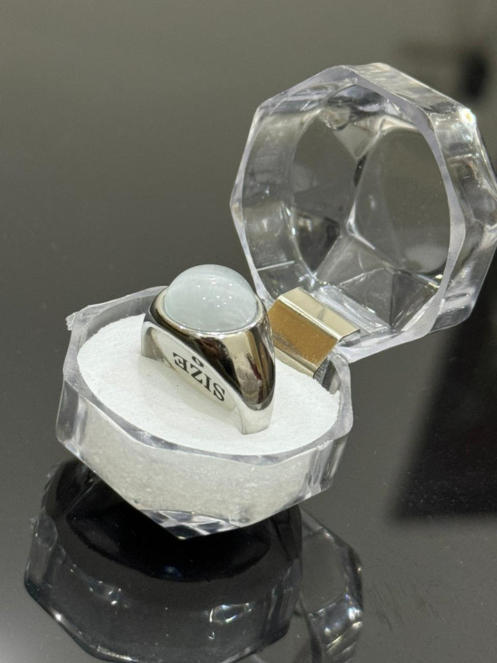 Natural Dur-e-Najaf Stone  20 Carat Pure irani Spiritual Gemstone ring