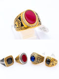 Yaqoot (Red Agate) Stone Ring – Strength & Elegance | Aura Official