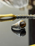 Tiger Eye Natural Stone Ring – Confidence & Protection | Aura Official