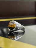 Tiger Eye Natural Stone Ring – Confidence & Protection | Aura Official
